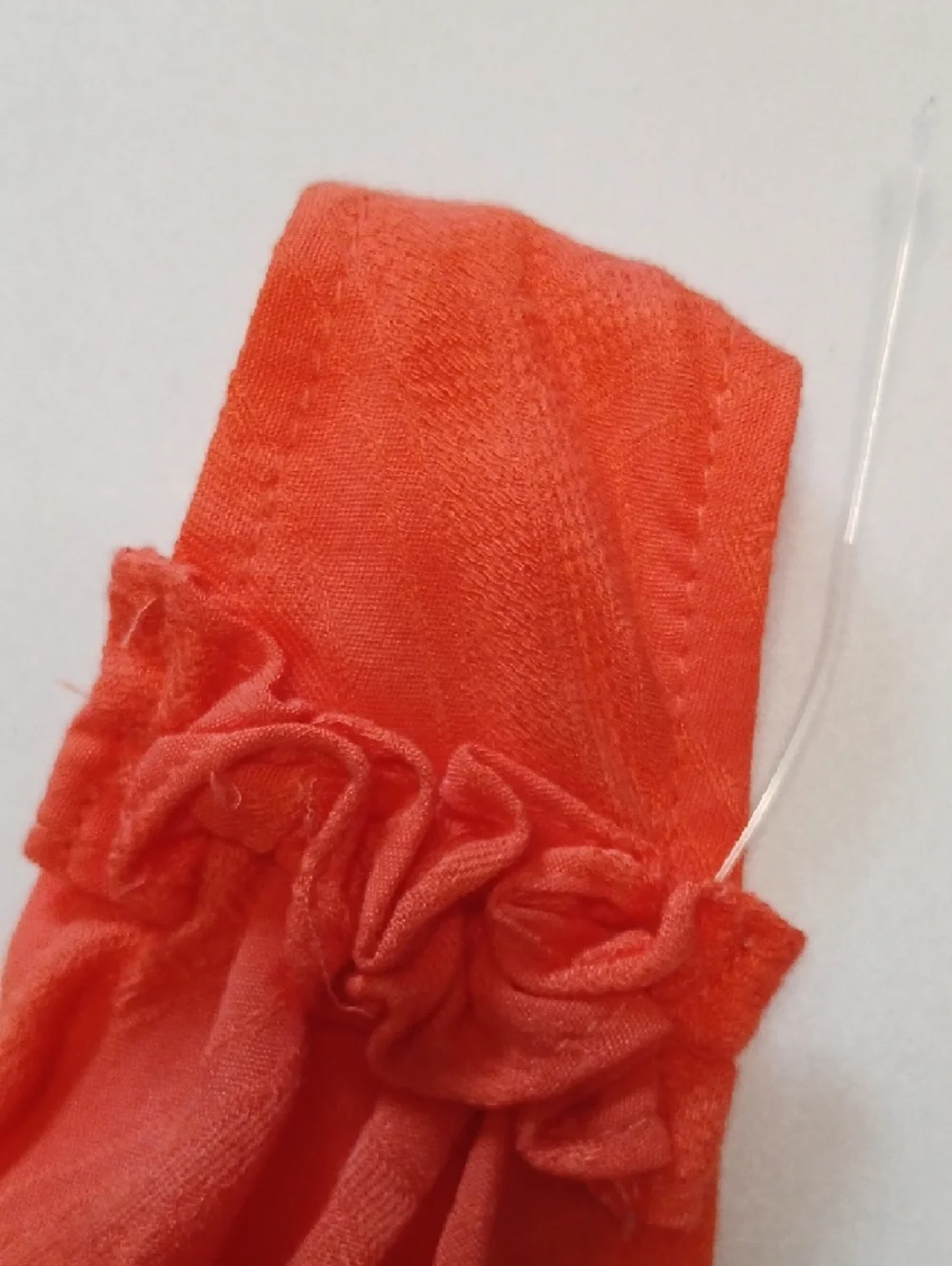 Maeve Coral V-Neck Smocked Peplum Tank - Picture 5 of 5